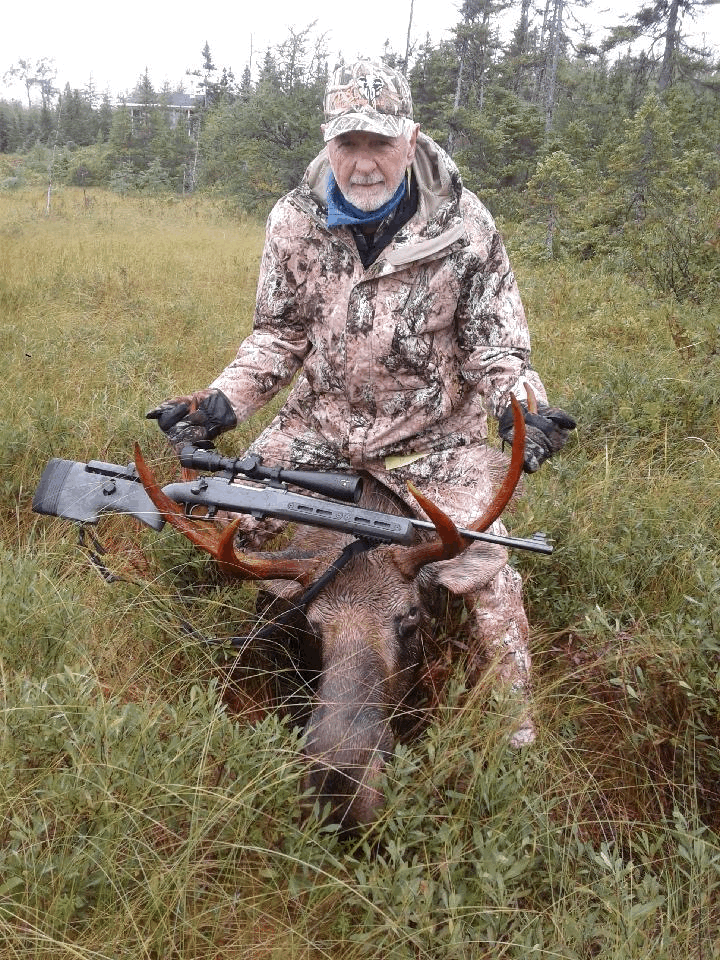 Len took a 750 pound moose with his rifle after I upgraded trigger and stock